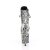 Pleaser ADORE-1020SPWR Bottines à plateforme Serpent Noir Blanc