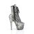 Pleaser ADORE-1020SPWR Bottines à plateforme Serpent Noir Blanc