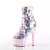 Pleaser ADORE-1031SSQ Bottines à plateforme Paillettes Chrome Rose