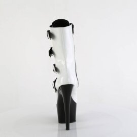 Pleaser ADORE-1046TT Bottines à plateforme Vernis Blanc