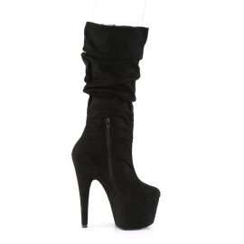 Pleaser ADORE-1061 Bottes à plateforme Daim synthétique Noir