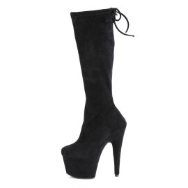 Pleaser ADORE-2008 Bottes à plateforme Daim synthétique Noir