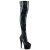Pleaser ADORE-3000HWR Bottes cuissardes à plateforme Holo Noir