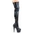 Pleaser ADORE-3000HWR Bottes cuissardes à plateforme Holo Noir