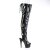 Pleaser ADORE-3017 Bottes cuissardes à plateforme Vernis Noir