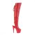 Pleaser ADORE-3019 Bottes cuissardes à plateforme Cuir synthétique Rouge