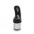 Pleaser ADORE-701CG Mules à plateforme Paillettes Transparent Argent