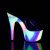 Pleaser ADORE-701GXY Mules à plateforme Paillettes Transparent Bigarré