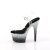 Pleaser ADORE-708SS Sandales à plateforme Paillettes Transparent Argent
