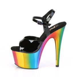 Pleaser ADORE-709RC Sandales à plateforme Vernis Noir Bigarré