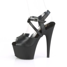 Pleaser ADORE-724 Sandales à plateforme Cuir synthétique Noir