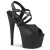Pleaser ADORE-724 Sandales à plateforme Cuir synthétique Noir