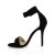 Pleaser AMUSE-10 Sandales à plateforme Velours Noir