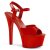 Pleaser ASPIRE-609 Sandales à plateforme Vernis Rouge