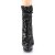 Pleaser BLONDIE-R-1009 Bottines à plateforme Paillettes Noir