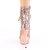 Pleaser BLONDIE-R-1020 Bottines à plateforme Paillettes Chrome Or Rose