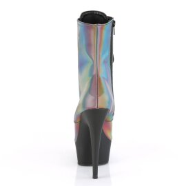 Pleaser DELIGHT-1020REFL Bottines à plateforme Réflexion Bigarré