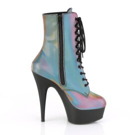 Pleaser DELIGHT-1020REFL Bottines à plateforme Réflexion Bigarré