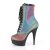 Pleaser DELIGHT-1020REFL Bottines à plateforme Réflexion Bigarré