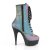 Pleaser DELIGHT-1020REFL Bottines à plateforme Réflexion Bigarré