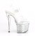 Pleaser DISCOLITE-708FLP Sandales à plateforme Transparent Bigarré