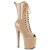 Pleaser ENCHANT-1041 Bottes à plateforme Vernis Beige