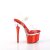 Pleaser ESTEEM-708 Sandales à plateforme Chrome Rouge