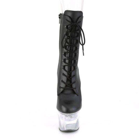 Pleaser FLASHDANCE-1020-7 Bottines à plateforme Cuir synthétique Noir Bigarré