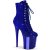 Pleaser FLAMINGO-1020CHRS Bottines à plateforme Strass Chrome Bleu