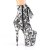 Pleaser FLAMINGO-1020DP Bottines à plateforme Noir Blanc