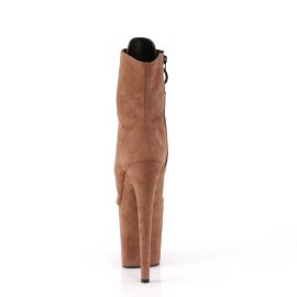 Pleaser FLAMINGO-1021FS Bottines à plateforme Daim synthétique Marron
