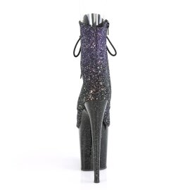 Pleaser FLAMINGO-1021OMBG Bottines à plateforme Paillettes Violet
