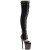 Pleaser FLAMINGO-3027 Bottes cuissardes à plateforme Daim synthétique Noir