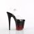 Pleaser FLAMINGO-808NLFL Sandales à plateforme Transparent Noir