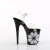 Pleaser FLAMINGO-808NLHS Sandales à plateforme Transparent Noir