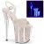 Pleaser FLAMINGO-810UVG Sandales à plateforme Paillettes Néon Rose