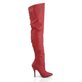 Pleaser LEGEND-8899 Bottes cuissardes Cuir Rouge