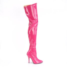 Pleaser SEDUCE-3000 Bottes cuissardes Vernis Rose