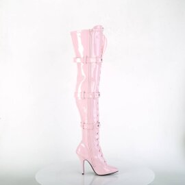 Pleaser SEDUCE-3028 Bottes cuissardes Vernis Rose