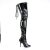Pleaser SEDUCE-3063 Bottes cuissardes Vernis Noir