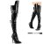 Pleaser SEDUCE-3080 Bottes cuissardes Vernis Noir