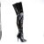 Pleaser SEDUCE-4010 Bottes cuissardes Vernis Noir