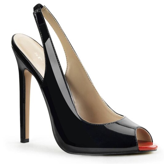 Pleaser SEXY-08 Sandales Vernis Noir