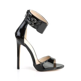 Pleaser SEXY-19 Sandales Vernis Noir