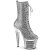 Pleaser SPECTATOR-1040G Bottines à plateforme Paillettes Argent