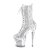 Pleaser SPECTATOR-1040G Bottines à plateforme Paillettes Argent