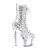 Pleaser SPECTATOR-1040G Bottines à plateforme Paillettes Argent