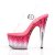 Pleaser STARDUST-708T Sandales à plateforme Transparent Rose
