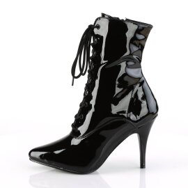 Pleaser VANITY-1020 Bottines Vernis Noir