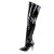 Pleaser VANITY-3010 Bottes cuissardes Vernis Noir